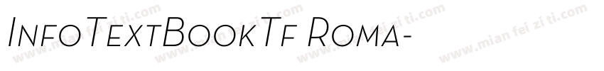InfoTextBookTf Roma字体转换